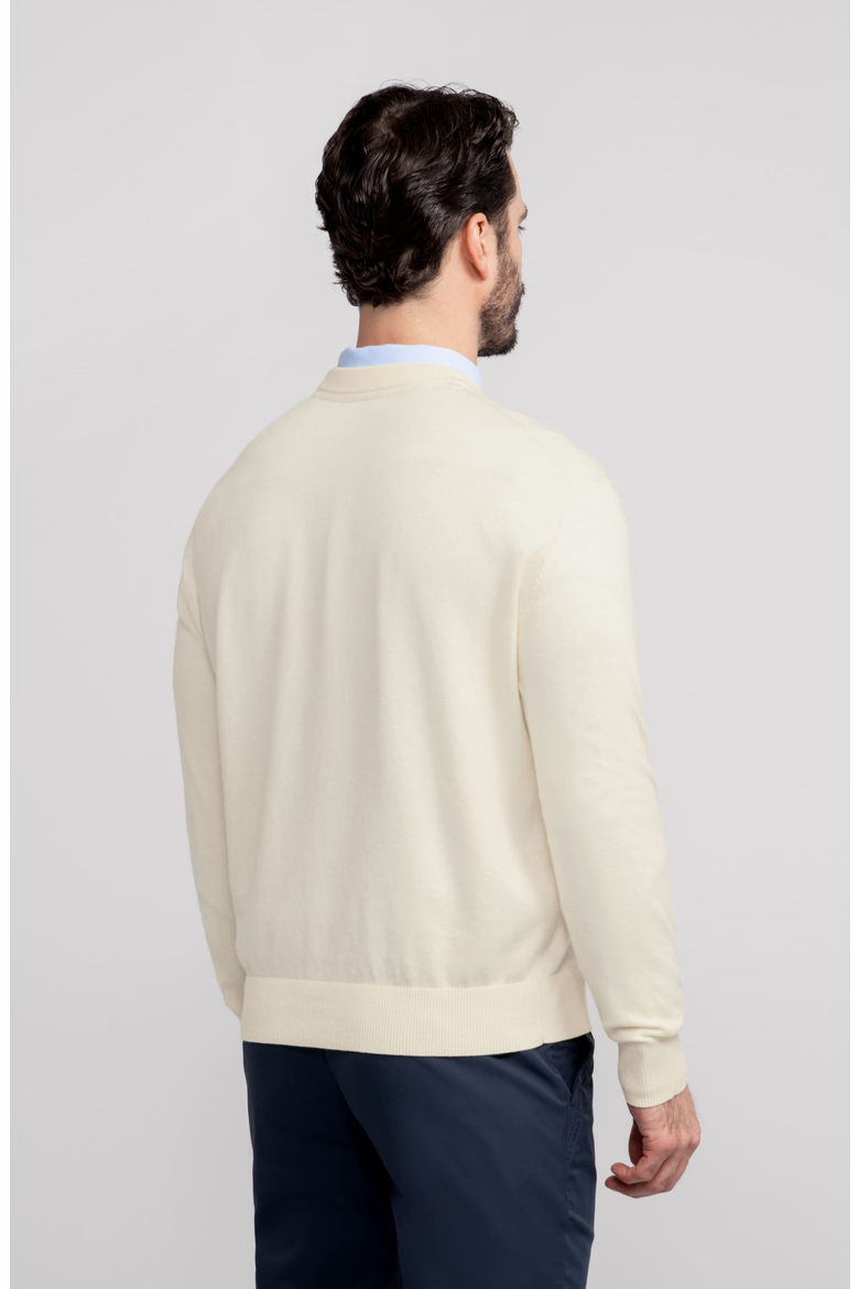 Anytime Crewneck Sweater, Alternate, color, Cream