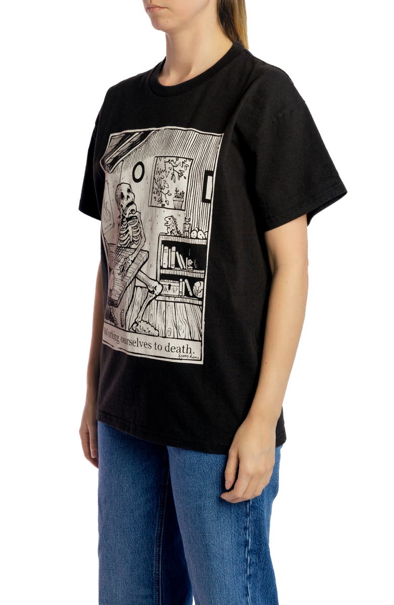 Vardagen Work To Death Home Edition Heavyweight Tee, Alternate, color, Black