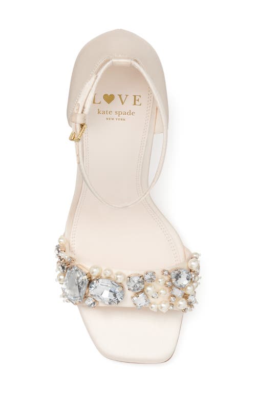 Kate Spade New York Treasure Ankle Strap Sandal In Cream.