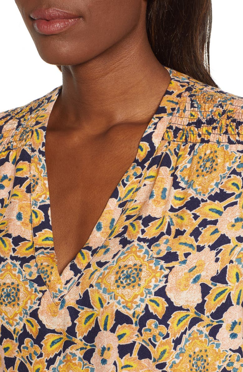 Hinge Smocked Top, Alternate, color, 