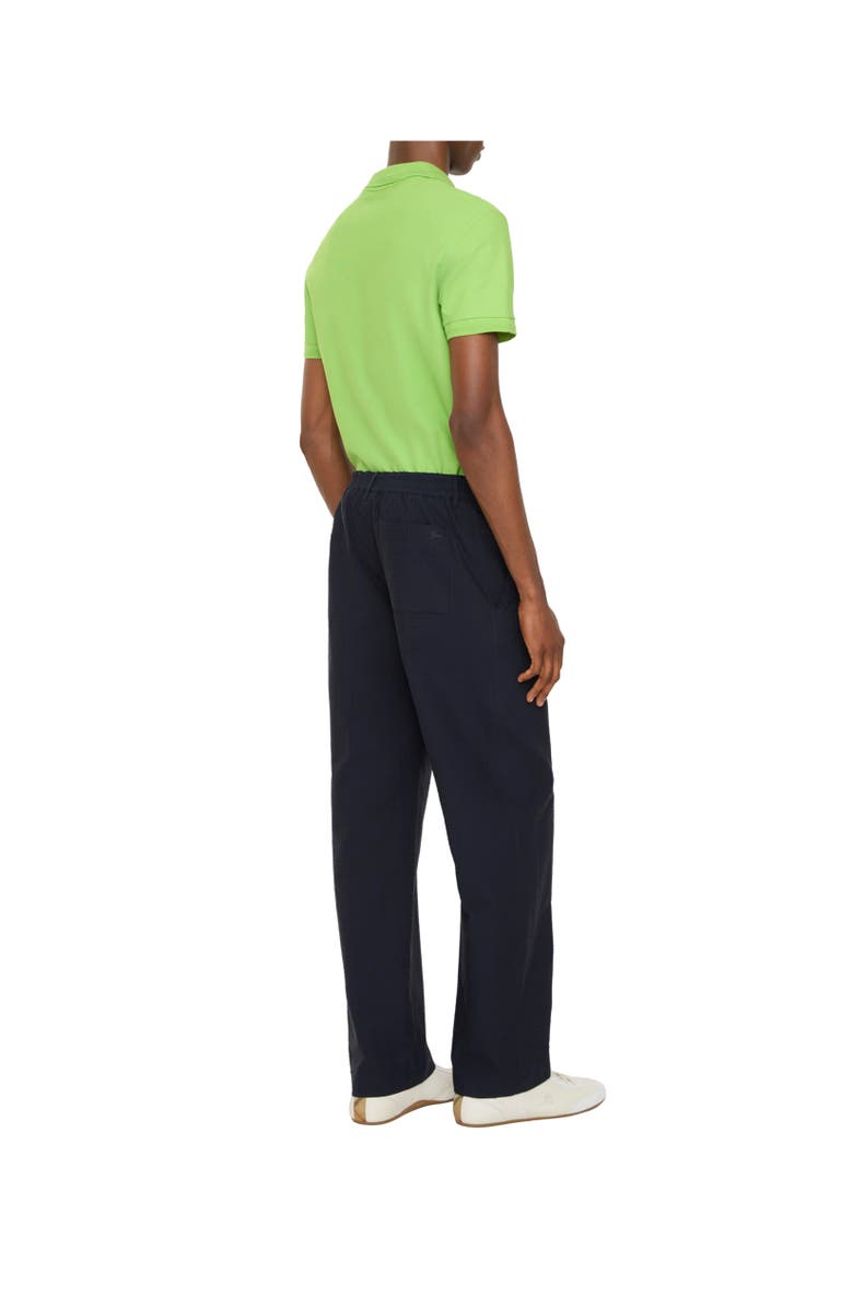 Burberry Cotton Linen Tailored Trousers, Alternate, color, Navy