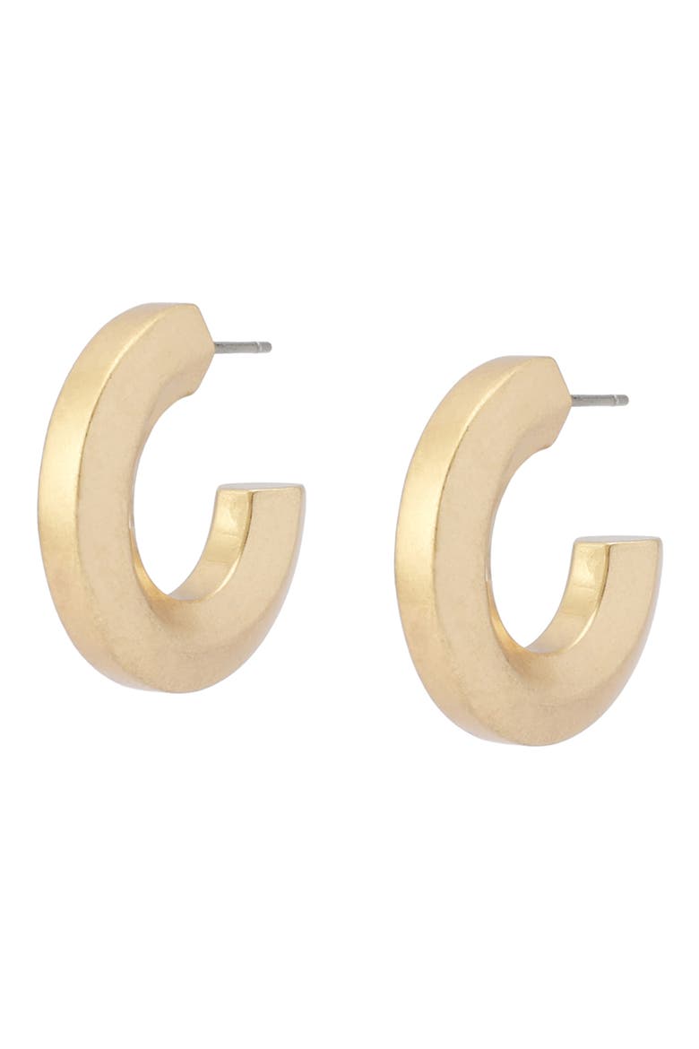 Medium Hoop Earrings, Alternate, color, VINTAGE GOLD