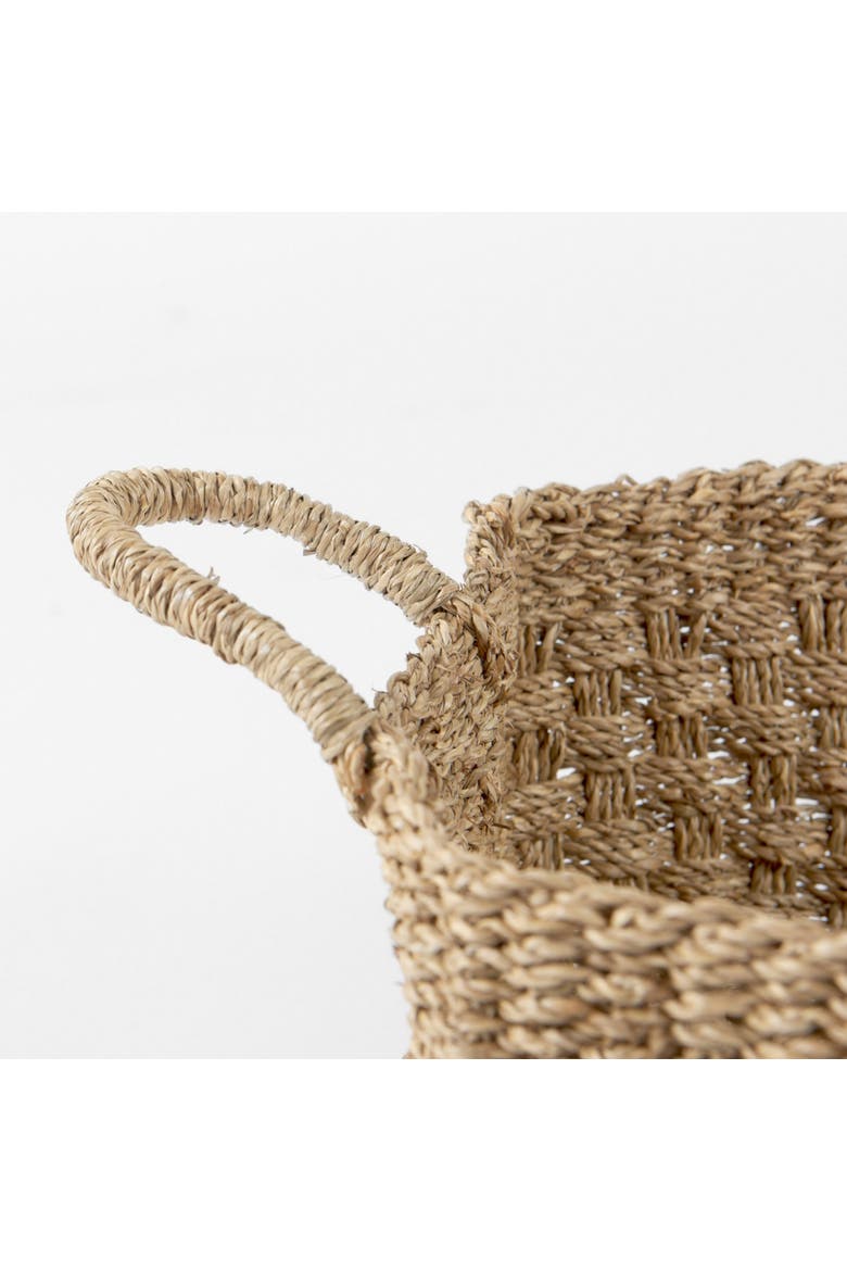 Emra Set of 3 Seagrass Rectangular Basket, Alternate, color, Brown