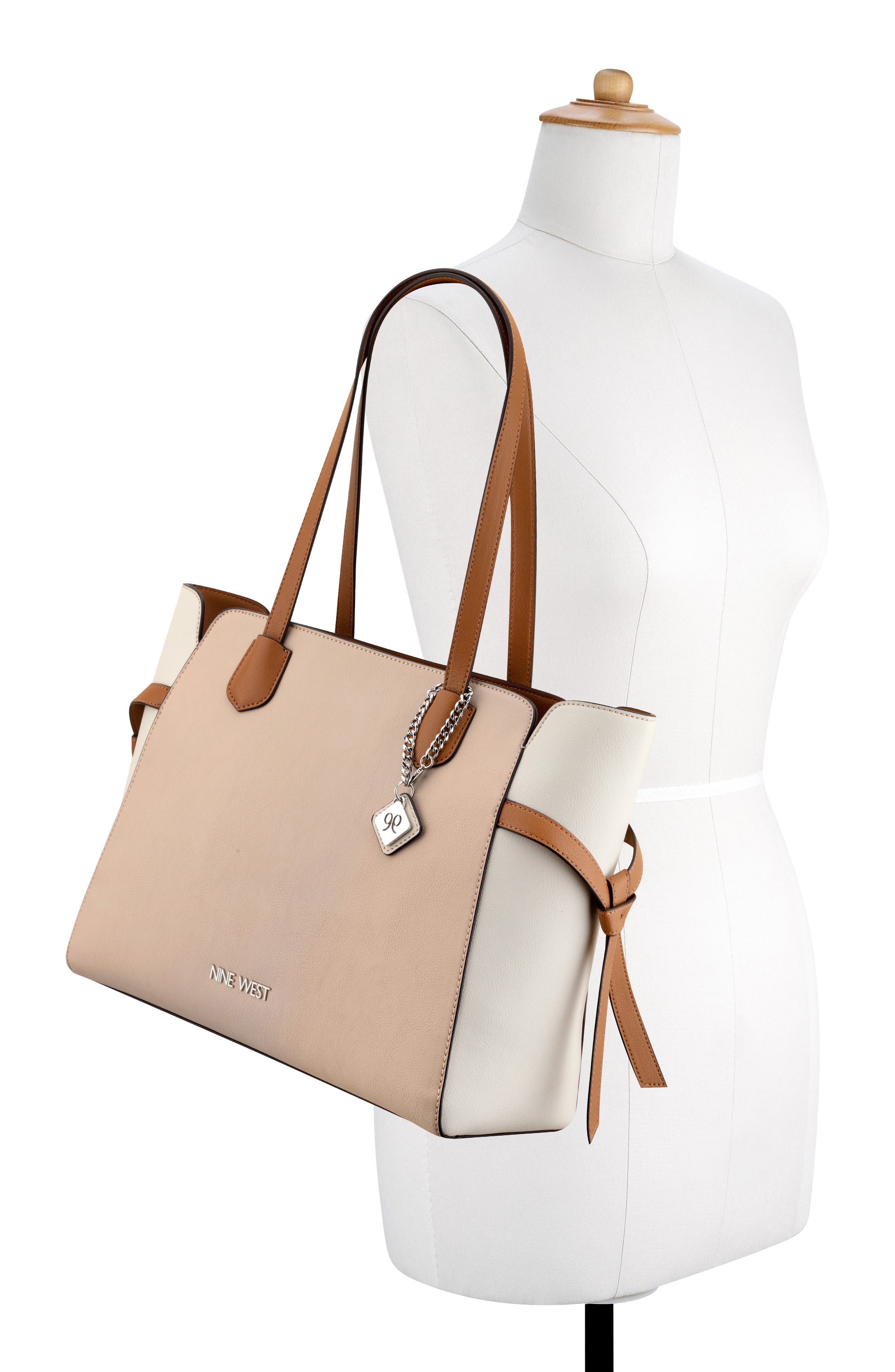 Nine West Isidore Tote Bag, Alternate, color, Fawn Multi