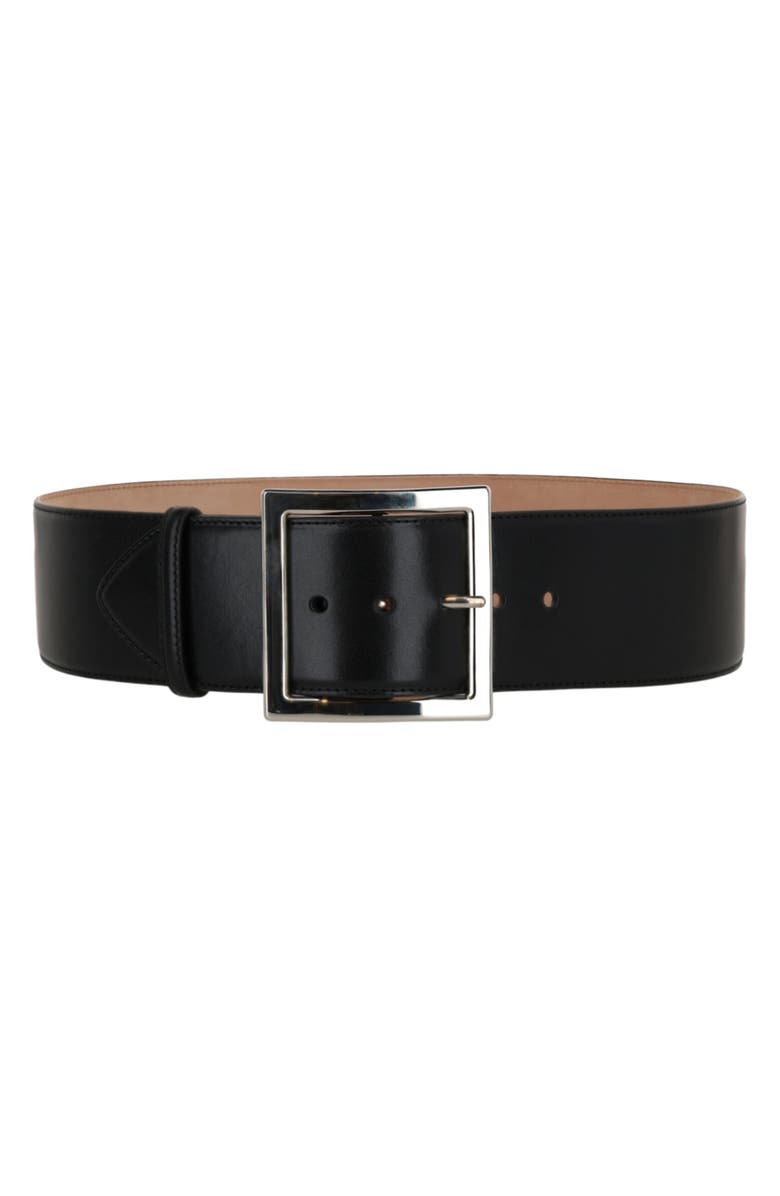 Alexander McQueen Puma Wide Leather Belt, Main, color, 