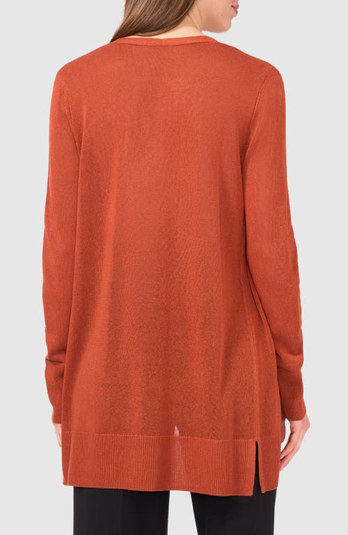 Halogenr Halogen(r) Side Slit Cardigan In Baked Clay