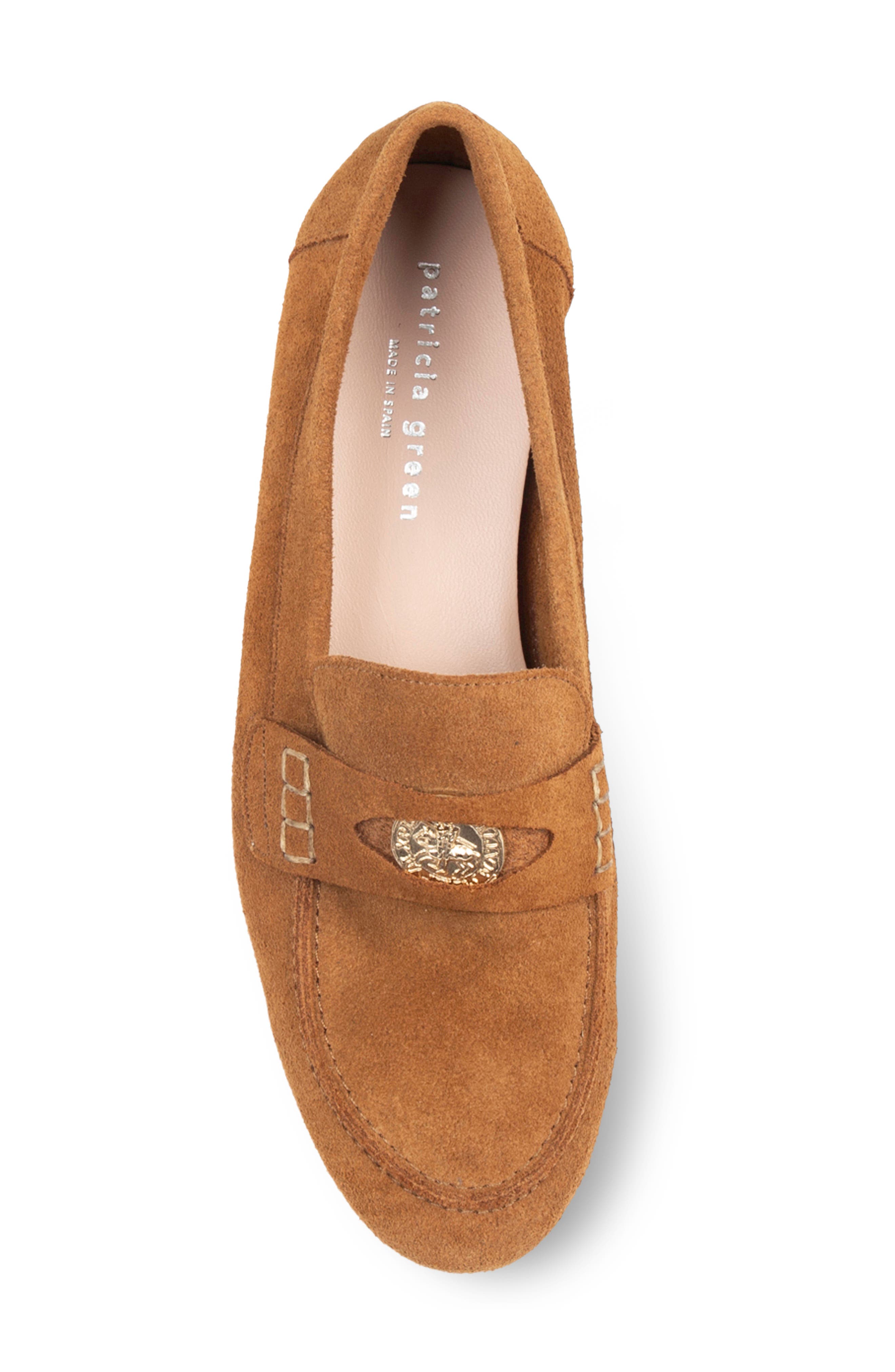 patricia green Vince Penny Loafer, Alternate, color, Cognac Suede