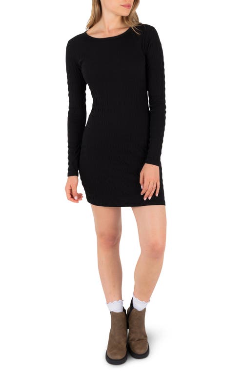 Hurley Whistler Long Sleeve Minidress In Black