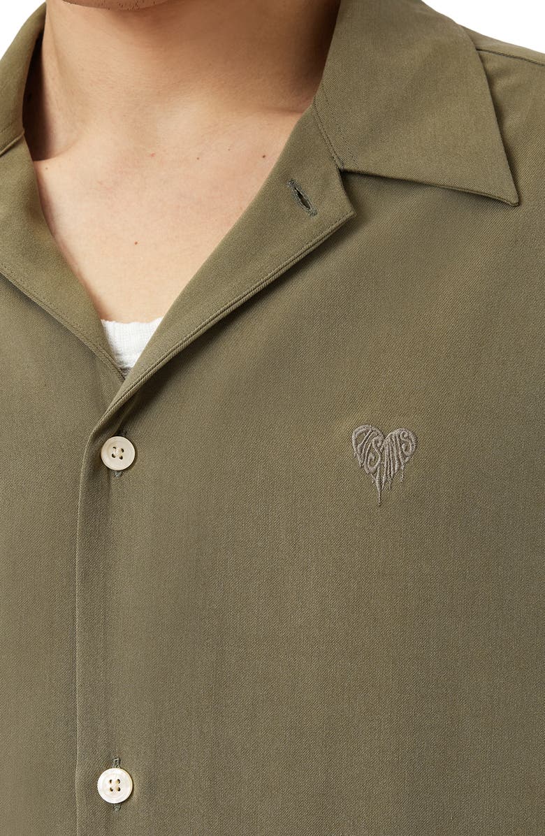 AllSaints Rialto Camp Shirt, Alternate, color, Dusty Green