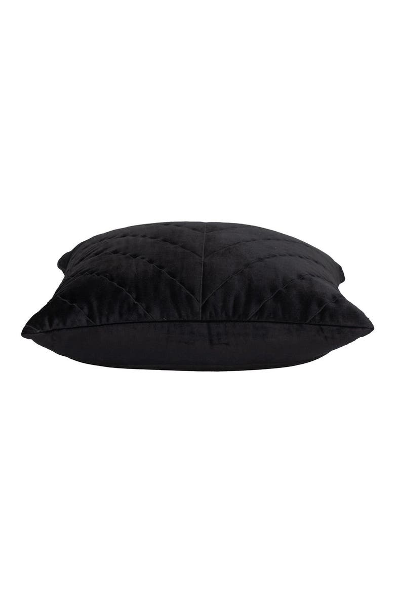 Tobyn Quilted Pillow, Alternate, color, BLACK
