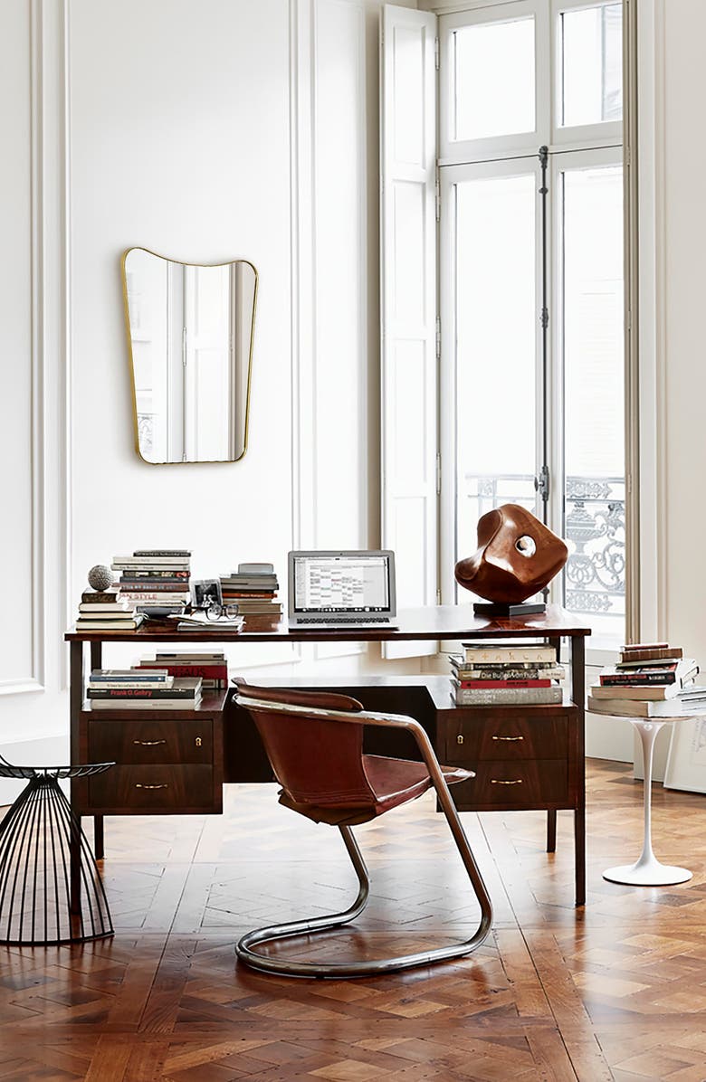 Renwil Tufa Mirror, Alternate, color, Gold Powder Coated