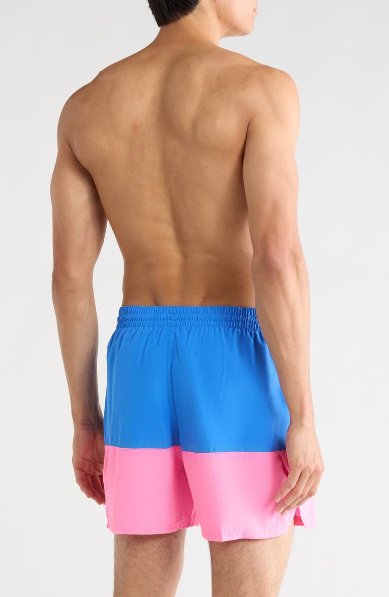 Nike Colorblock Drawstring Volley Shorts, Alternate, color, Blue Crystal
