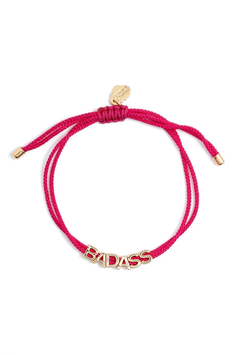 Badass Slider Bracelet, Alternate, color, WINE