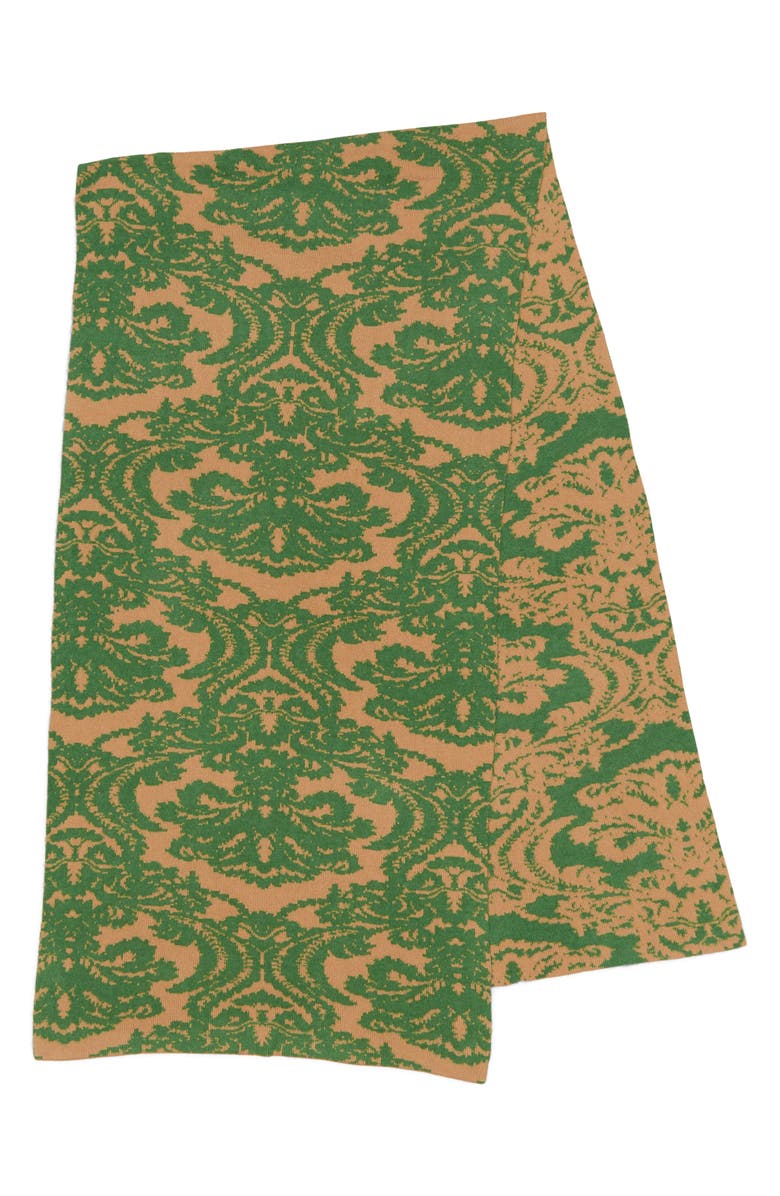 Dries Van Noten Tiaret Jacquard Double Face Alpaca Blend Scarf, Alternate, color, 