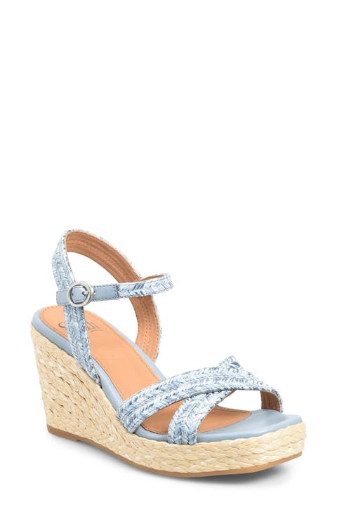 Newbury Espadrille Ankle Strap Platform Wedge Sandal (Women)