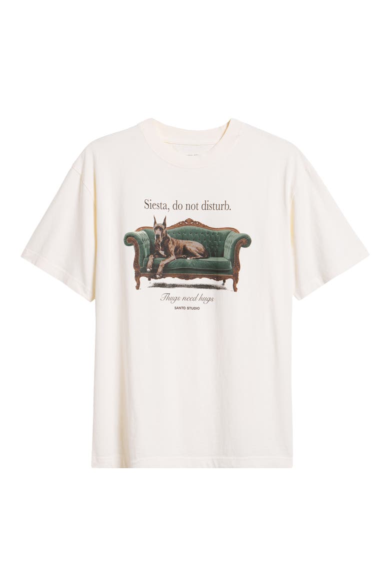 Siesta Time Graphic T-Shirt, Alternate, color, CREAM