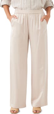 Karen Kane Satin Wide Leg Pants