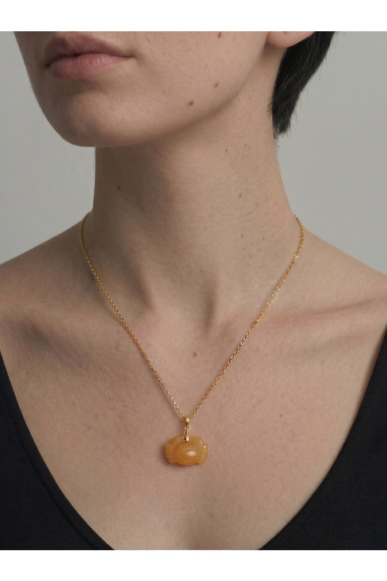 Zodiac Cancer Agate Necklace, Alternate, color, Off white