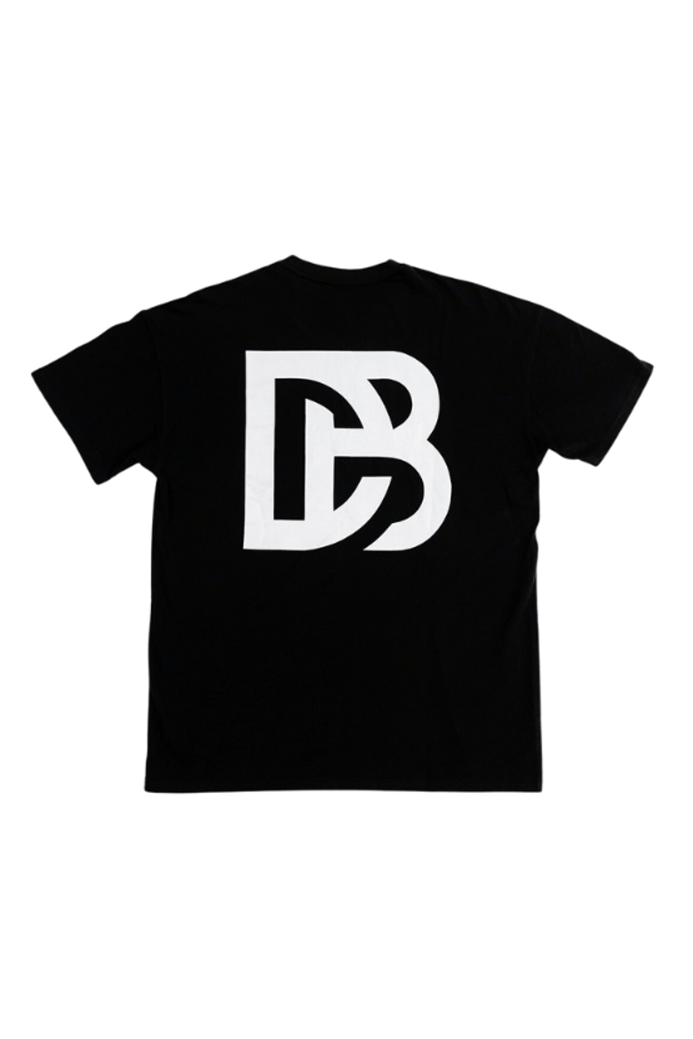Black DB Drop Shoulder Tee, Alternate, color, Black