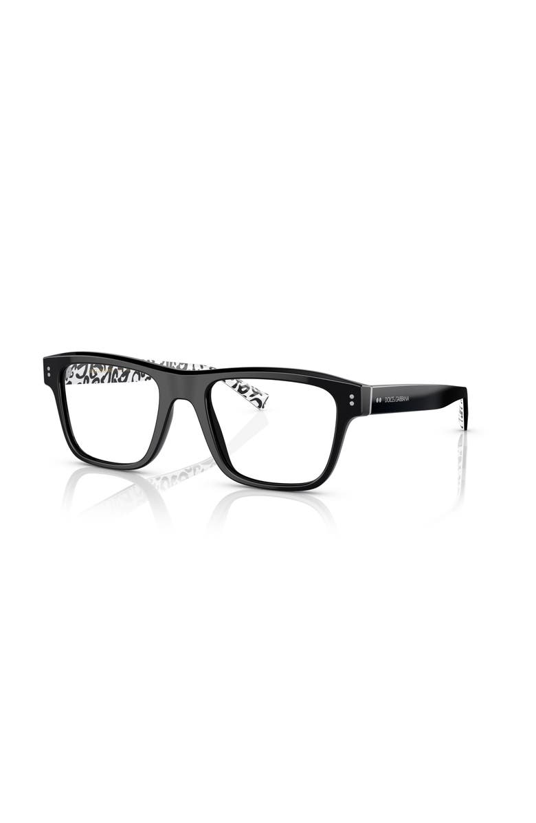 Dolce&Gabbana 51mm Square optical glasses, Main, color, Black