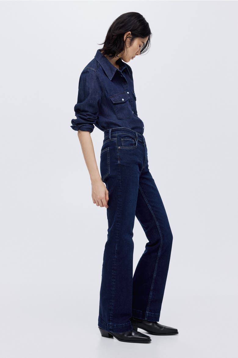 Bootcut Regular Jeans, Alternate, color, Dark denim blue