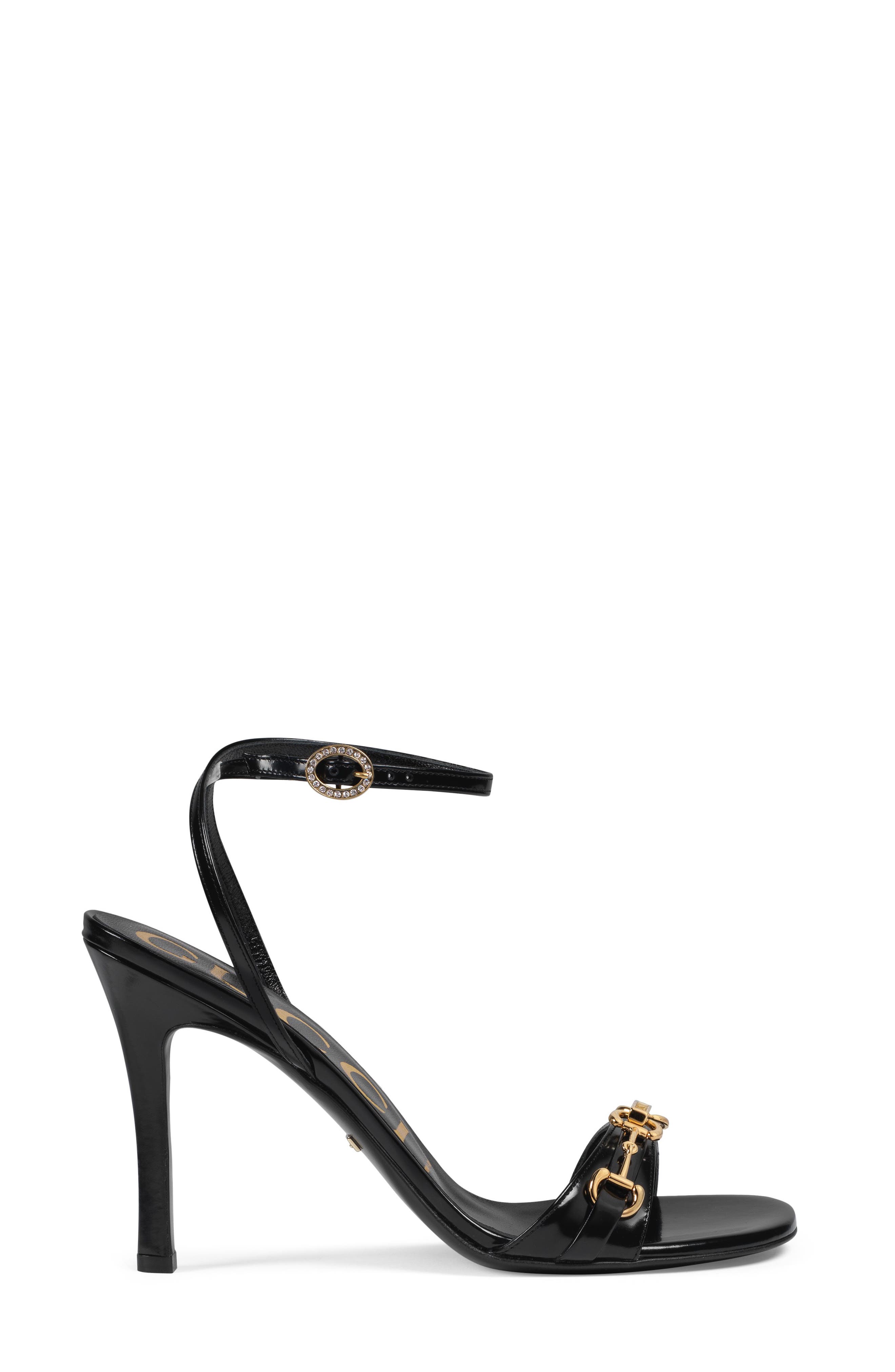 Gucci Moorea Horsebit Strappy Sandal, Alternate, color, 