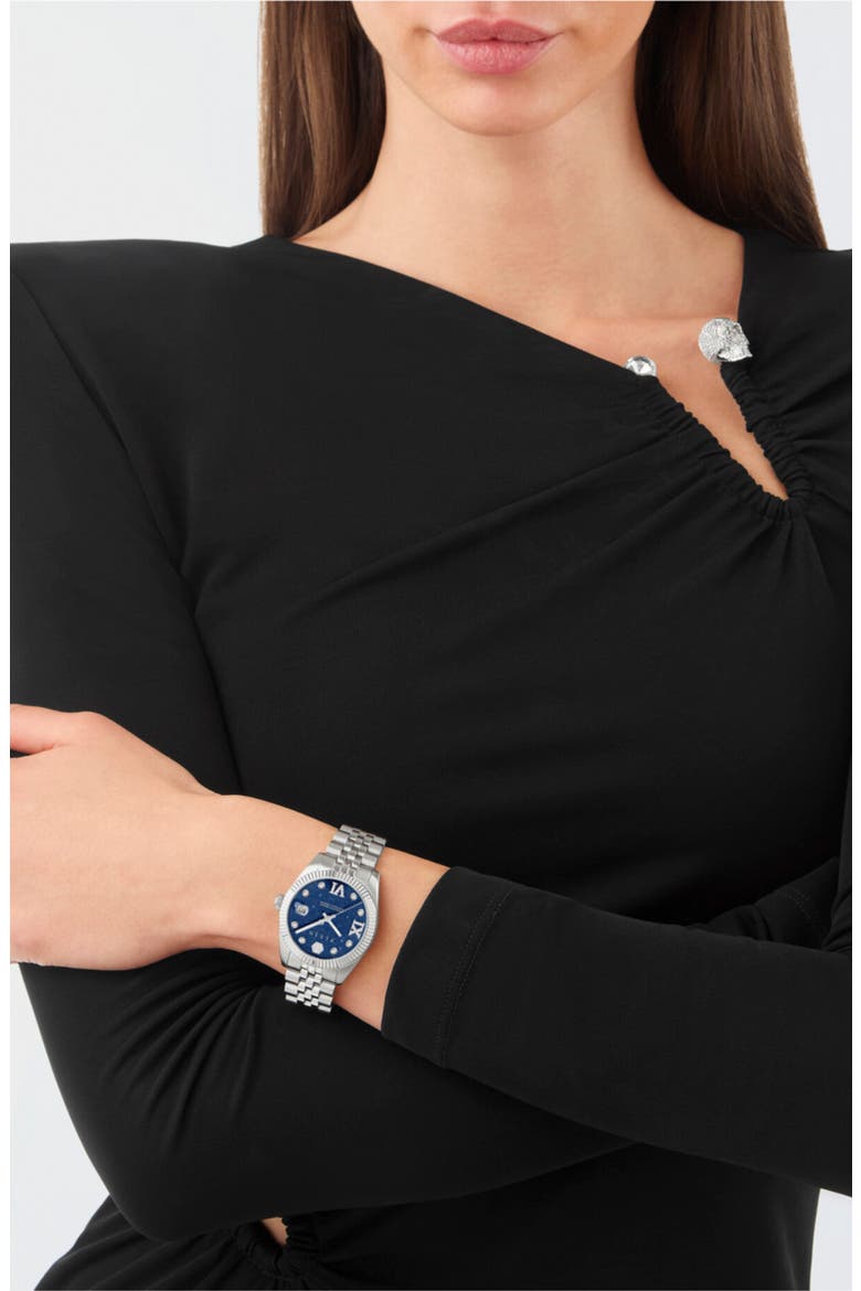 Date Superlative Bracelet Watch, 34mm, Alternate, color, STAINLESS STEEL