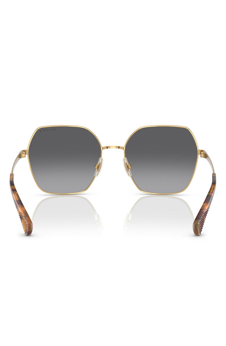 RALPH 58mm Polarized Gradient Square Sunglasses, Alternate, color,
