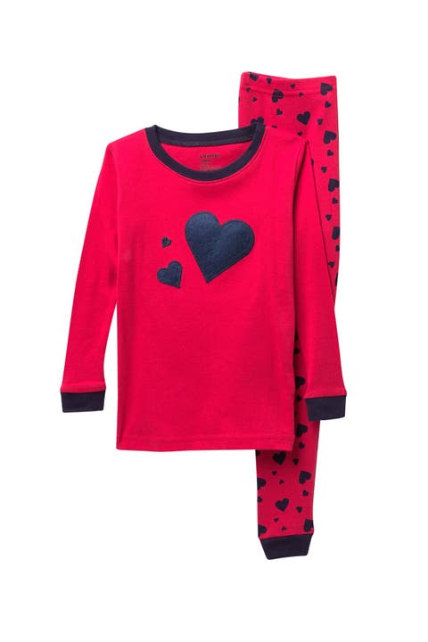 Kids Two-Piece Cotton Printed Matching Family Pajamas, Playful Graphics