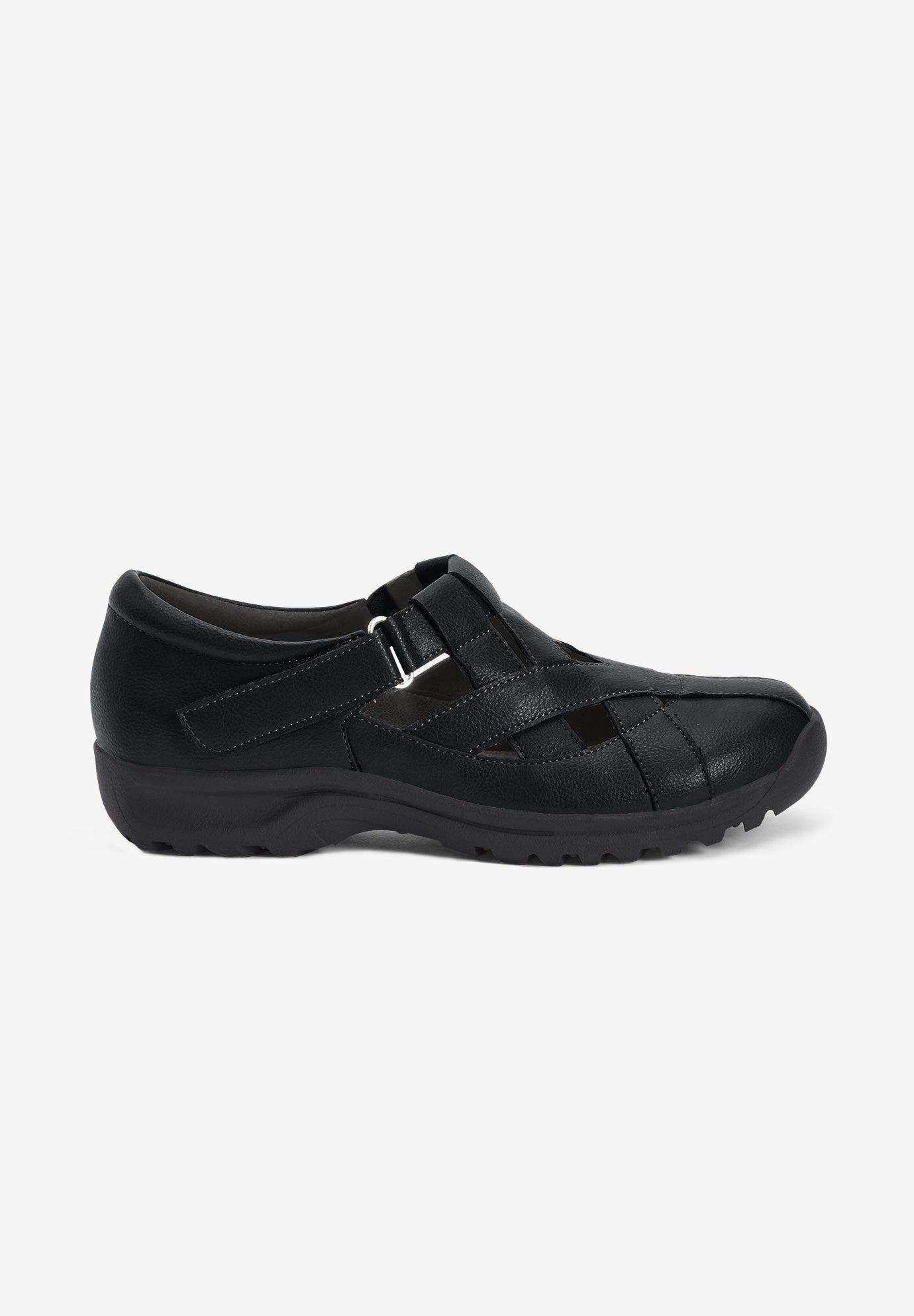 Comfortview The Cailyn Flat, Alternate, color, Black