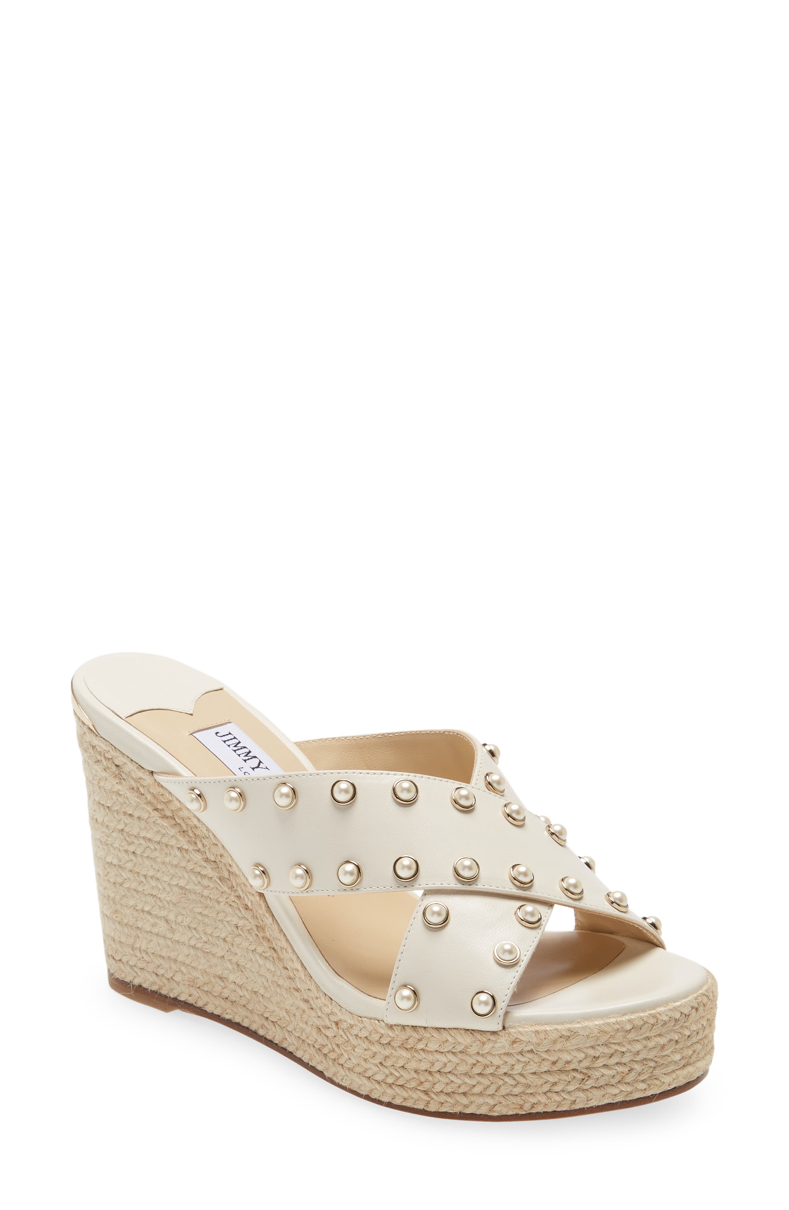 Jimmy Choo Dovina Espadrille Platform Wedge, Main, color, 