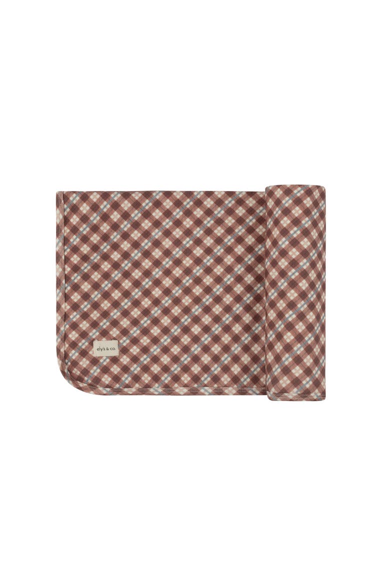 Velour Plaid Bear Collection - Blanket, Main, color, Pink