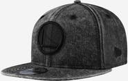New Era Men's New Era Black Golden State Warriors Washed Tonal 9FIFTY Snapback Hat