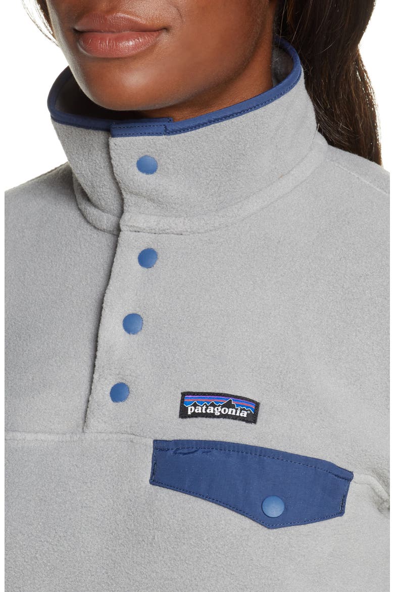 Synchilla Snap-T® Recycled Fleece Pullover, Alternate, color, FEA FEATHER GREY