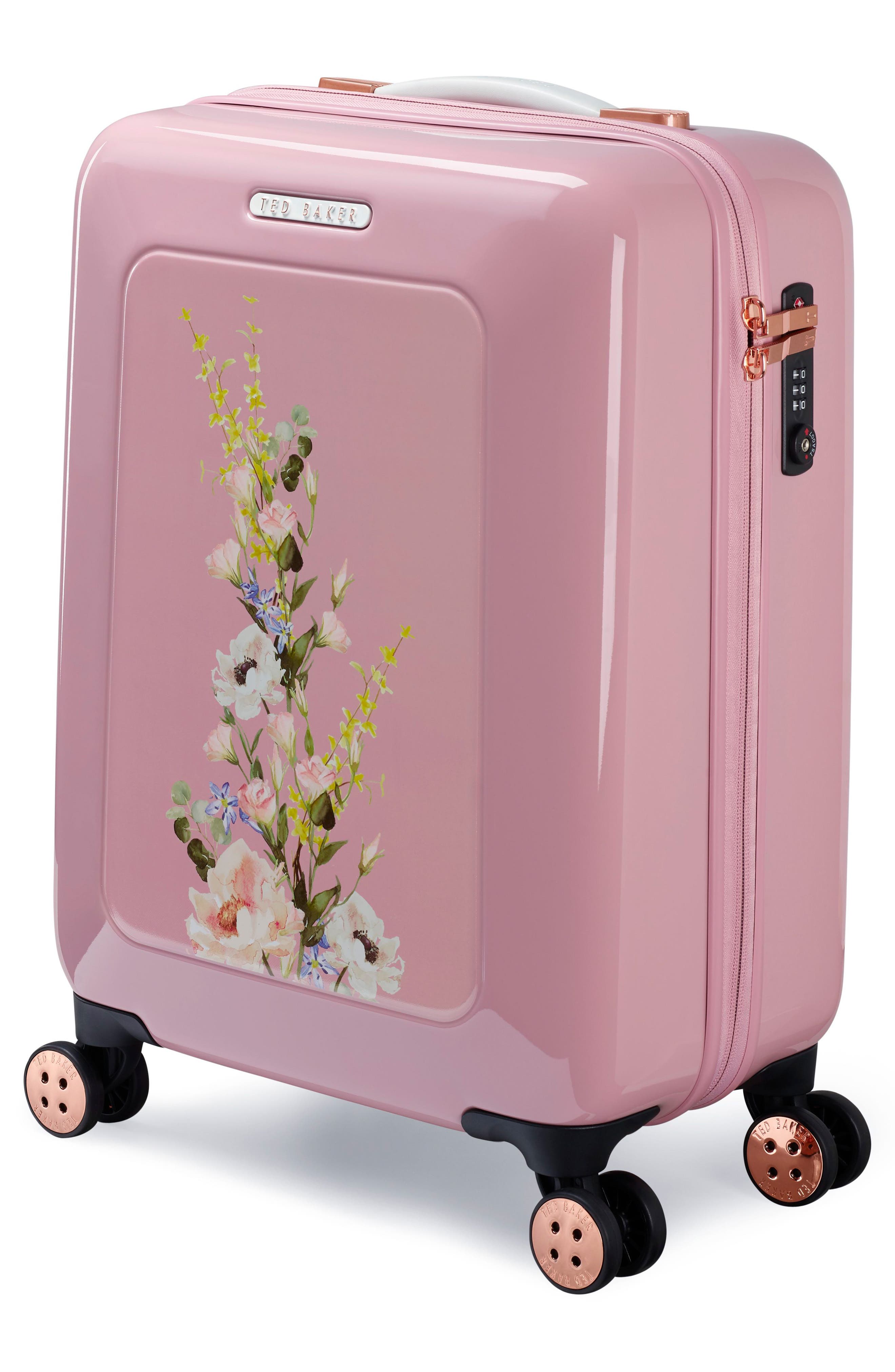 Ted Baker London Small Elegant Print 21-Inch Spinner Carry-On, Alternate, color, 