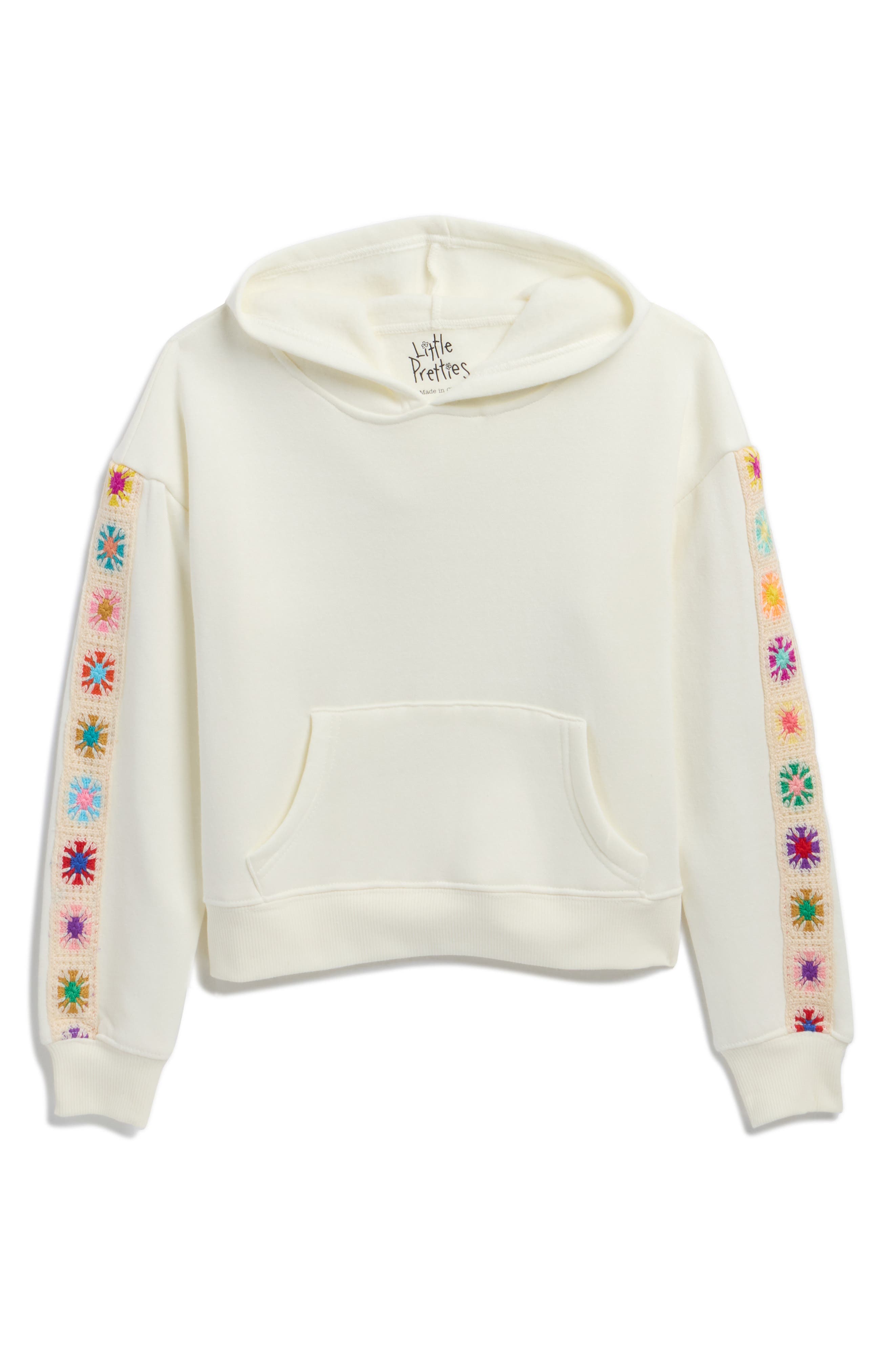 Miken Swim Kids' Crochet Trim Hoodie