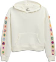 Miken Swim Kids' Crochet Trim Hoodie