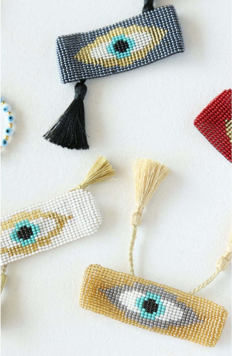 Fosterie Armada Hoop Embera Earrings, Alternate, color, Multi