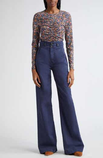 Veronica Beard Maisel High Waist Wide Leg Pants