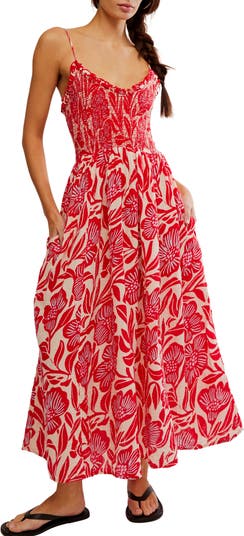 Free People Sweet Nothings Floral Print Sleeveless Maxi Sundress