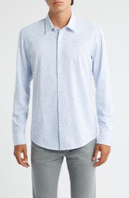 BOSS Roan Kent Slim Fit Button-Up Shirt