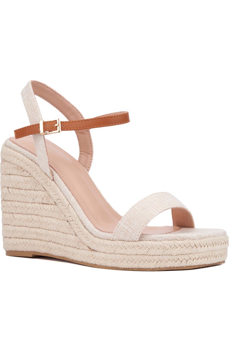 NEW YORK AND COMPANY Unita Espadrille Platform Wedge Sandal, Main, color,