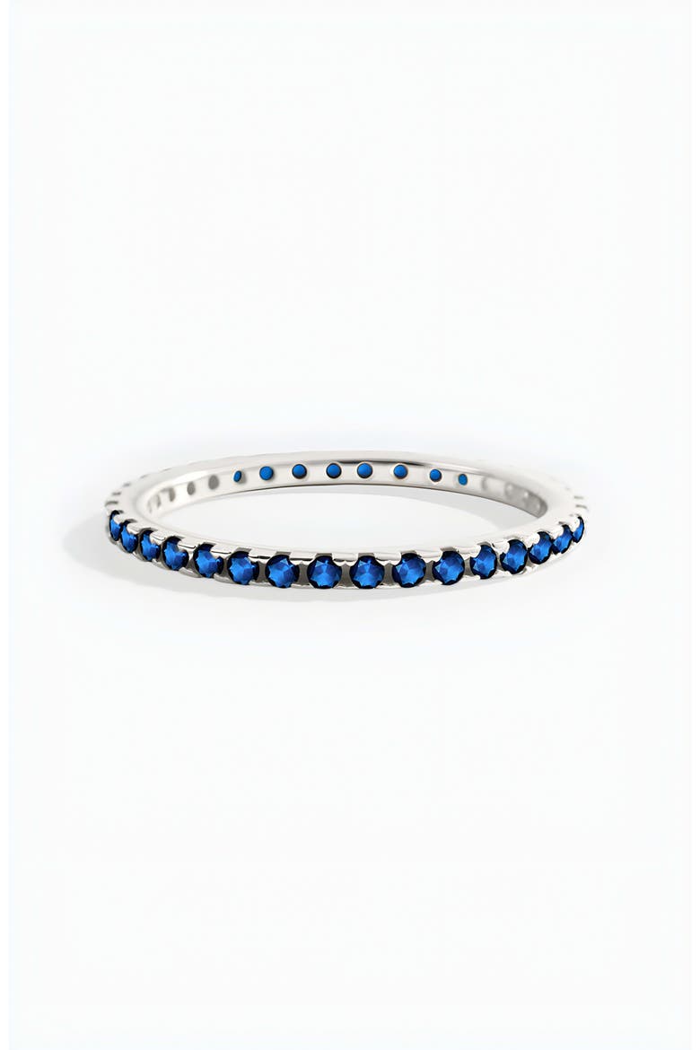 September Birthstone Eternity Stacking Ring, Alternate, color, 925 Sterling Silver
