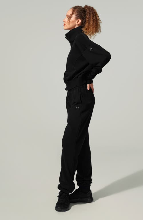 Lilysilk Heirloom '89 Half-zip Pullover In Black
