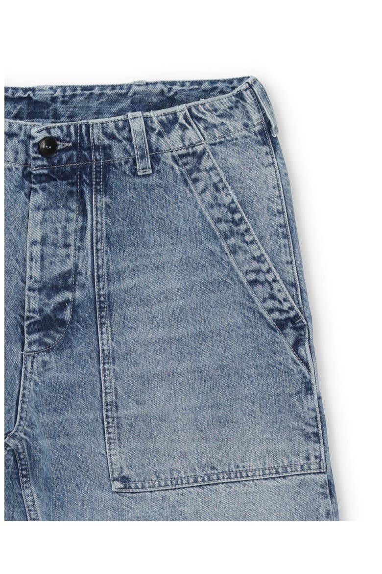 Vietnam Inspired Bleach Wash Denim Pants, Alternate, color, Blue