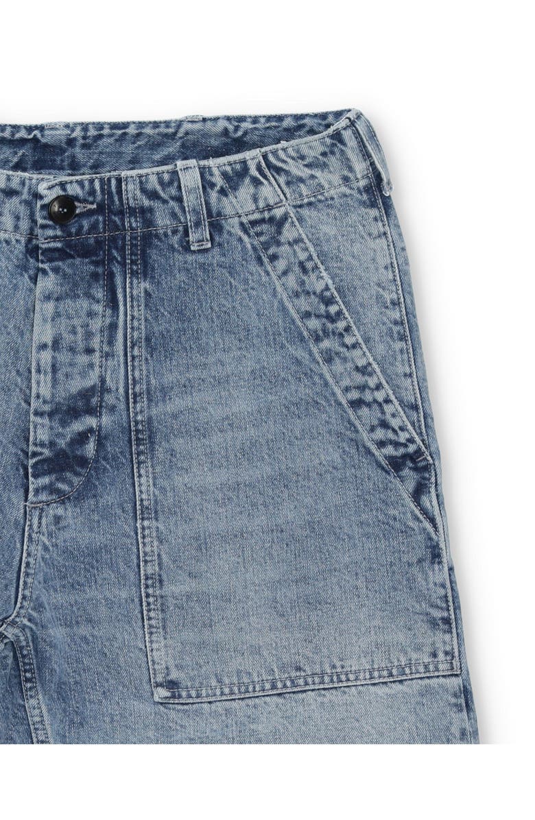 Fortela Vietnam Inspired Bleach Wash Denim Pants, Alternate, color, Blue