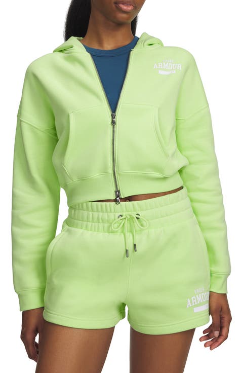 Icon Fleece Crop Hoodie