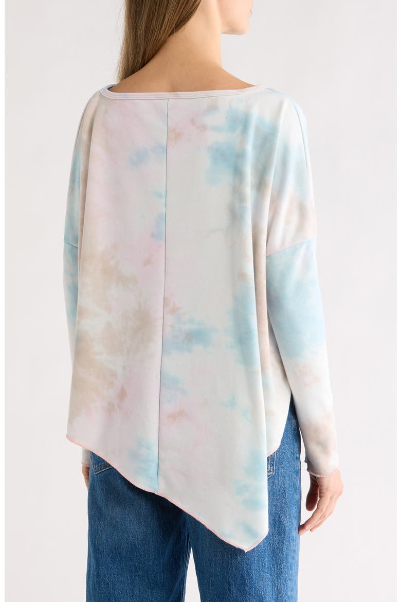 Asymmetrical High-Low Sweater, Alternate, color, MOCHA SPLASH