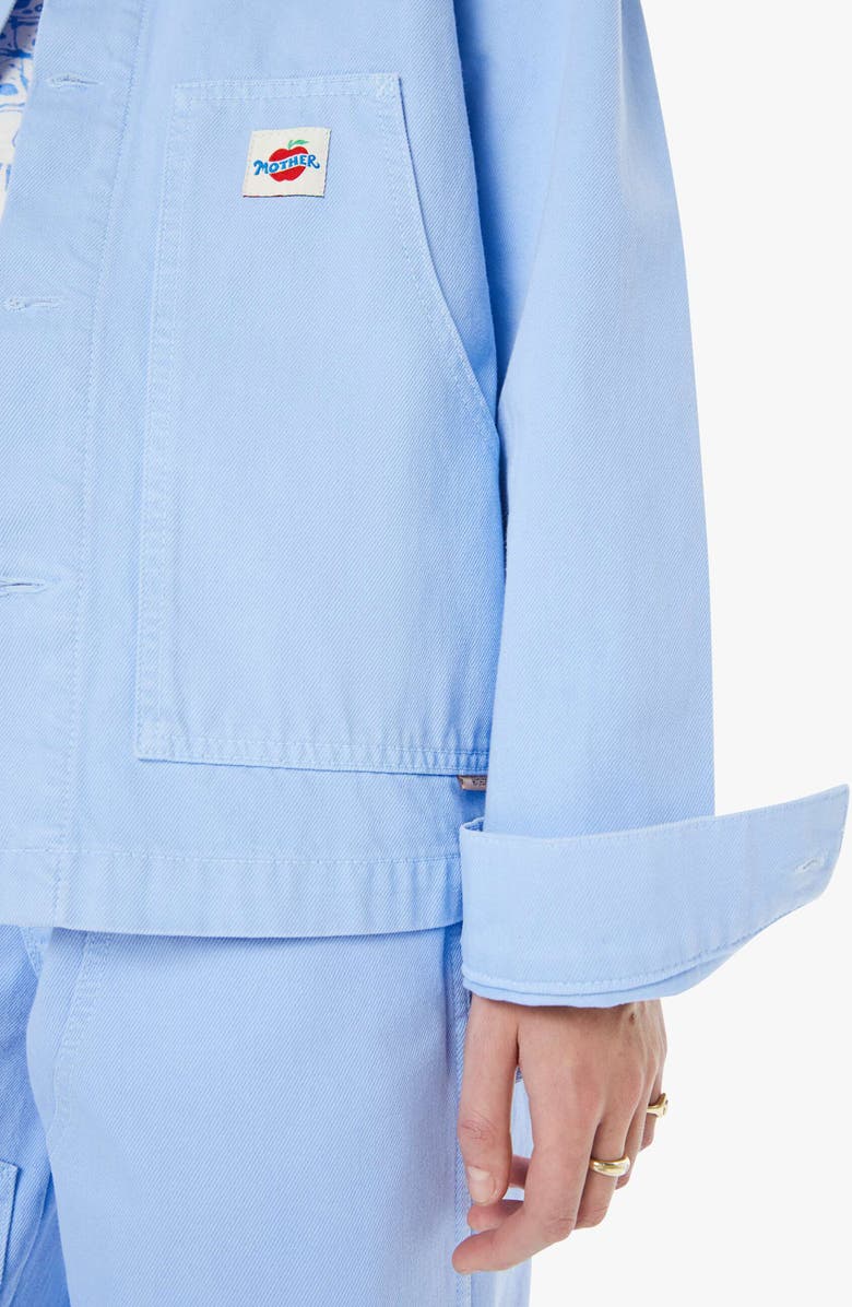 MOTHER The Frontline Twill Chore Jacket, Alternate, color, Horseplay Vista Blue