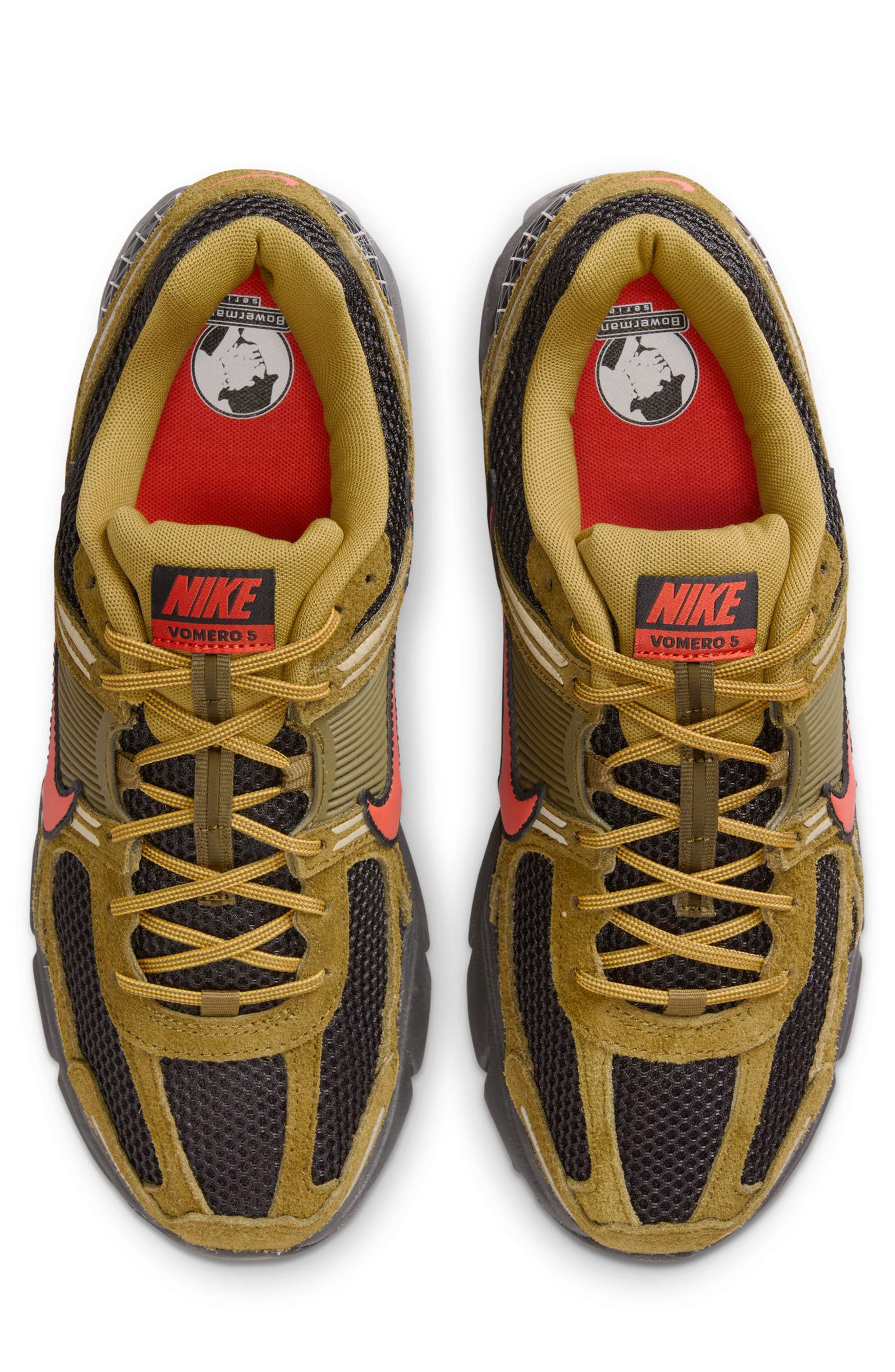 Nike Zoom Vomero 5 Premium Sneaker, Alternate, color, Olive Flak/ Picante Red